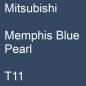 Preview: Mitsubishi, Memphis Blue Pearl, T11.